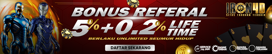 BONUS 5% 0.2% AJAK TEMAN BERMAIN Di IRON4D